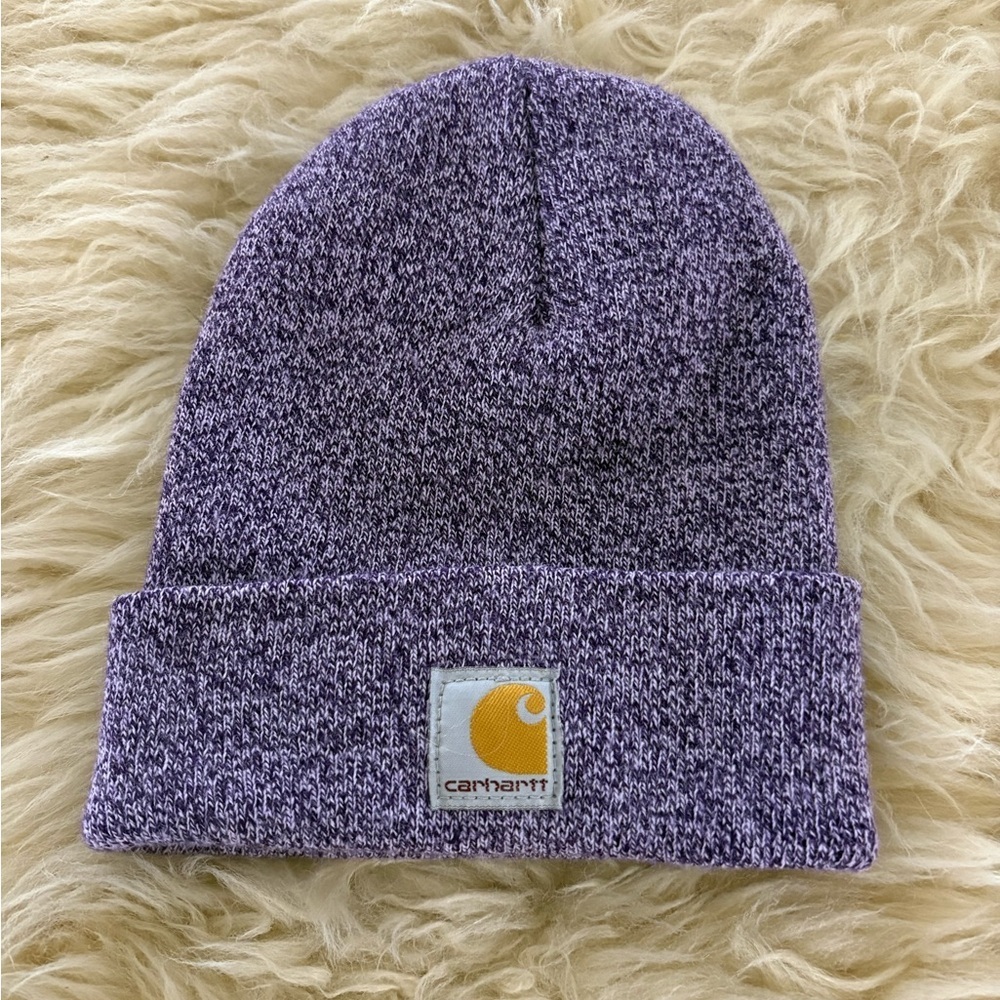 Carhartt Kids Heathered Purple Beanie